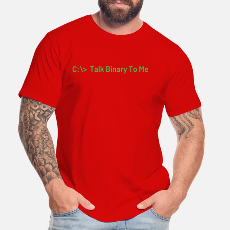 Sprich Binär Zu Mir Lustiges Coder Programmierer Männer Premium Bio T-Shirt