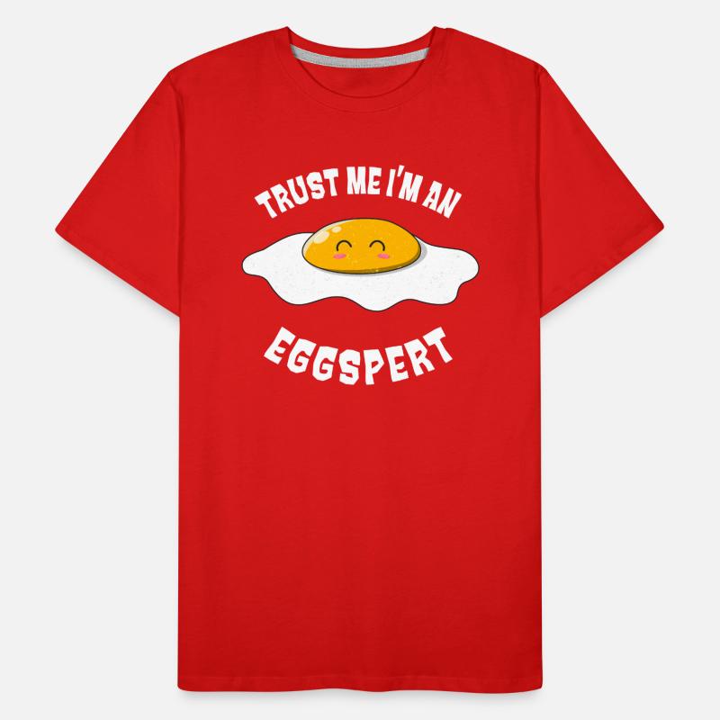 Expert Fried Egg Funny Eggs Pun Men's Premium Organic T-Shirt