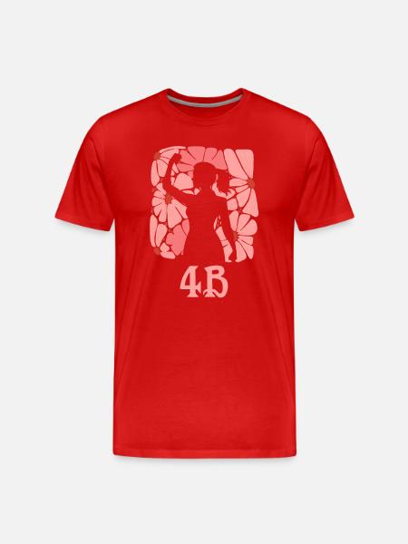 4B Movement Feminism Korean Strong Women - Men's Premium Organic T-Shirt - red