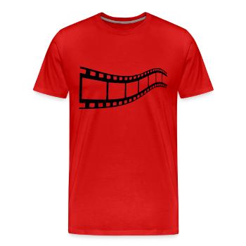 bande cinema - Men's Premium Organic T-Shirt - red - Front - Damien (186cm)