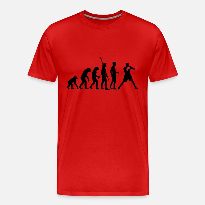 evolution_boxen_b_2c - Men's Premium Organic T-Shirt - red