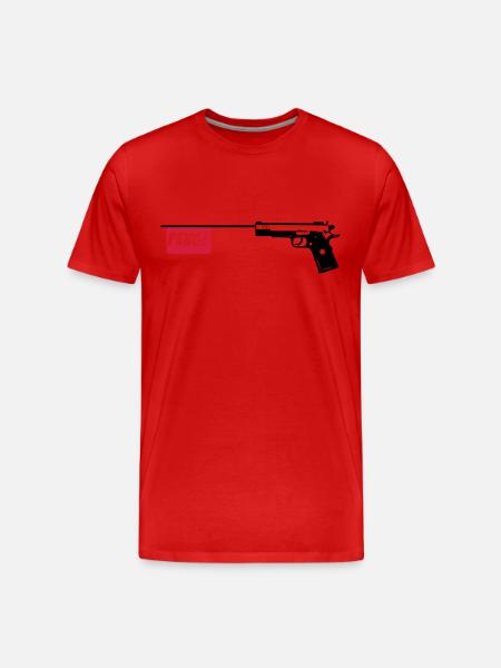 Gun PENG 2c - T-shirt bio Premium Homme - rouge