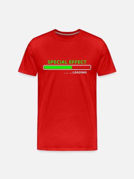 loading Special Effect - be patient - Men's Premium Organic T-Shirt - red