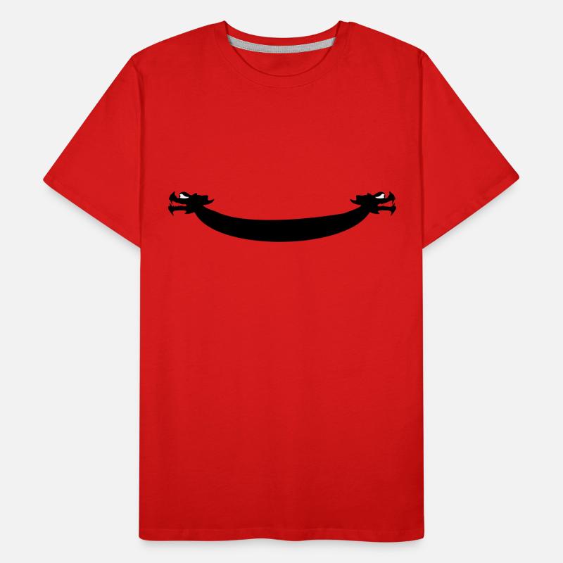 Drachenboot Drachenköpfe 2c Männer Premium Bio T-Shirt