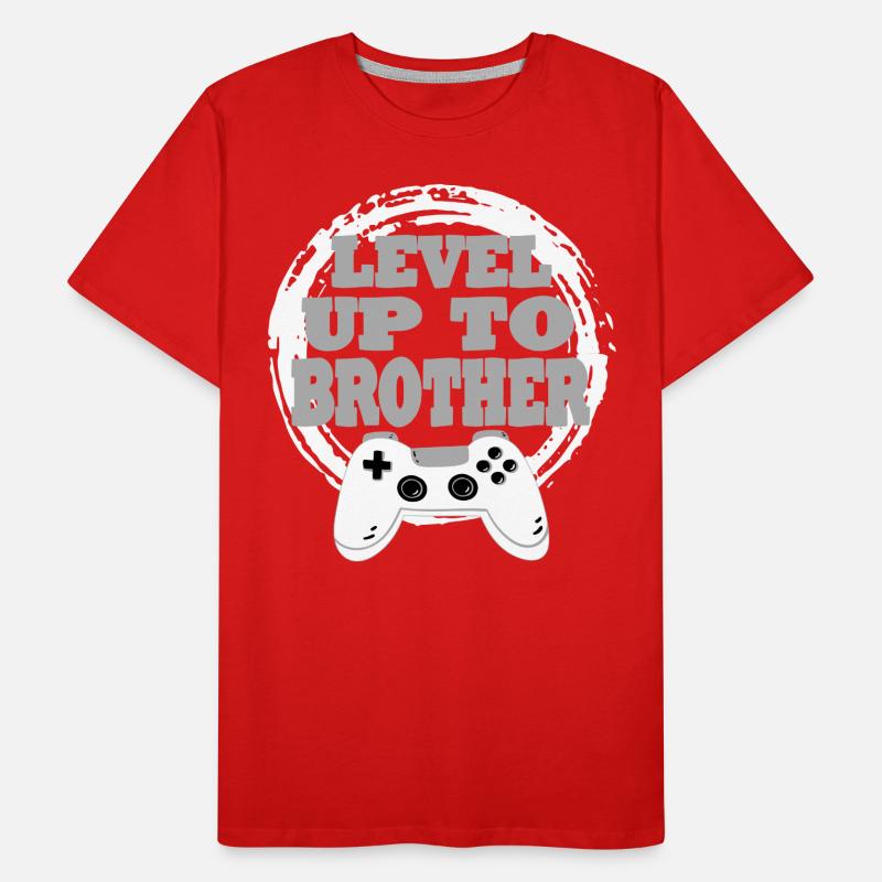 Bruder Gaming Retro Geschenkidee Männer Premium Bio T-Shirt