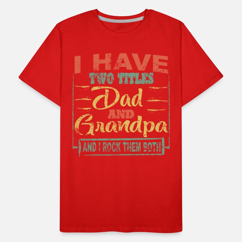 Opa Großeltern Geschenkidee Spruch Männer Premium Bio T-Shirt