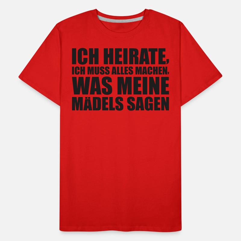 Junggesellenabschied Braut Polterabend Geschenk Männer Premium Bio T-Shirt