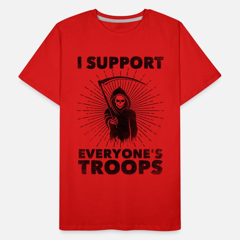 I Support Everyone's Troops (Politik/Statement) Männer Premium Bio T-Shirt