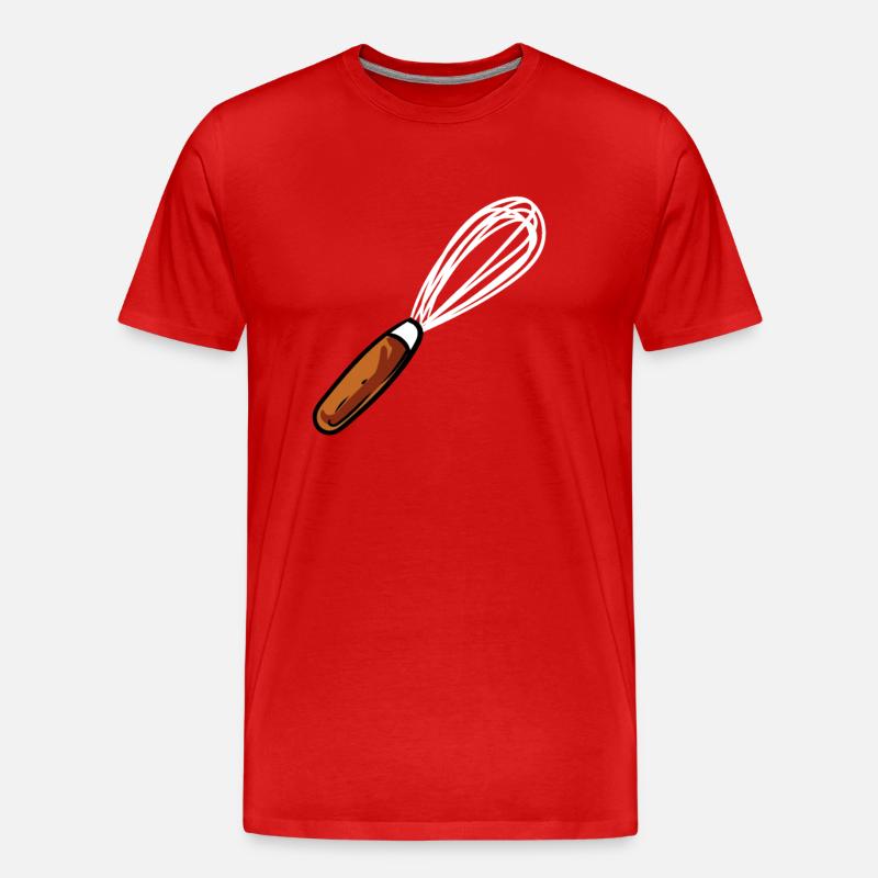 Schneebesen - Männer Premium Bio T-Shirt - Rot