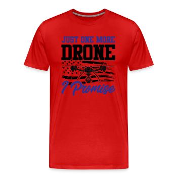 Pilot Quadcopter RC Flugzeug Fliegen Experte - Männer Premium Bio T-Shirt - Rot - Vorne - Damien (186cm)