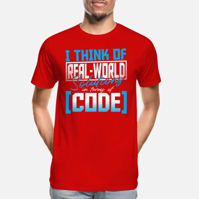 Javascript Software Developer Men's Premium Organic T-Shirt