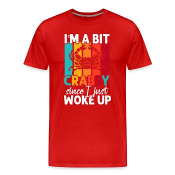 Krabbenfischen Meeresfrüchte Krabbe - Männer Premium Bio T-Shirt - Rot - Vorne - Damien (186cm)