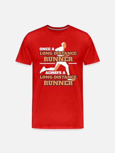 Marathon Runner Player Løbetøj - Herre Premium T-shirt økologisk - rød