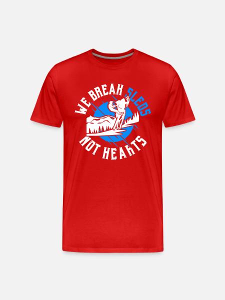 Winter Adventure Snowmobiling Snowmobiling - Men's Premium Organic T-Shirt - red