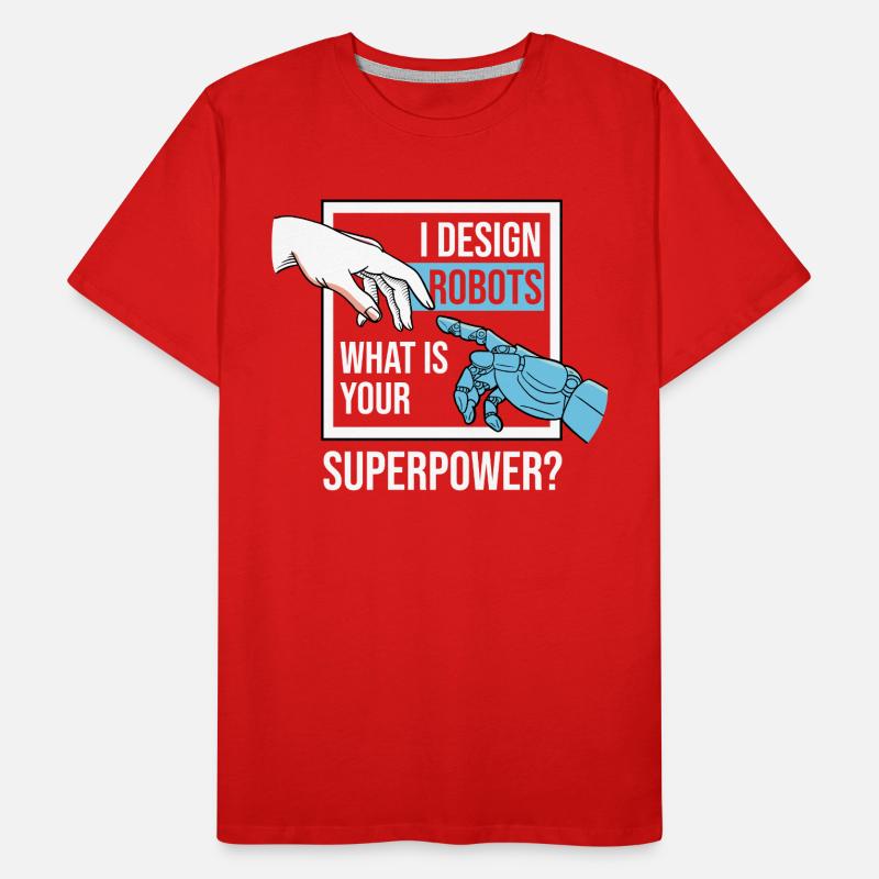 Constructeurs de machines robotisées T-shirt bio Premium Homme