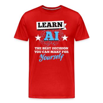 Ingenieure Softwareentwickler Computerfreak Geeks - Männer Premium Bio T-Shirt - Rot - Vorne - Damien (186cm)