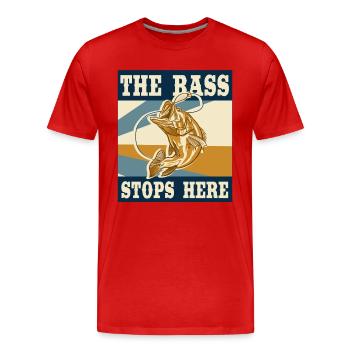Pêche en eau salée en serpentin Pêcheurs - T-shirt bio Premium Homme - rouge - Devant - Damien (186cm)