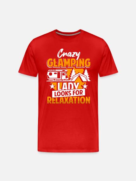Glamping Camper Glamper - Men's Premium Organic T-Shirt - red