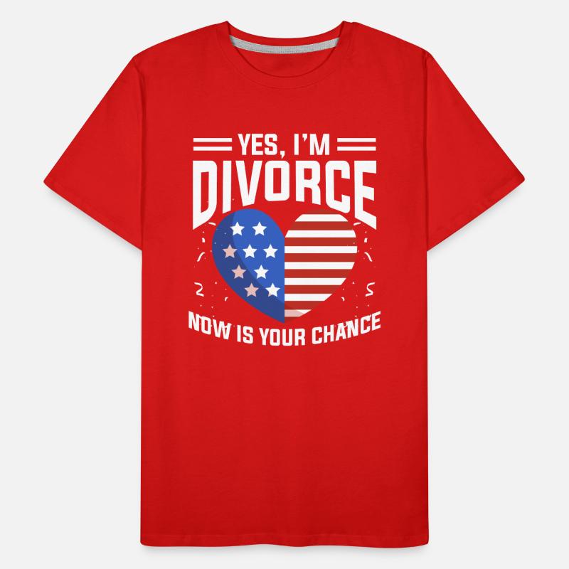 Scheidung Ehekrise Männer Premium Bio T-Shirt