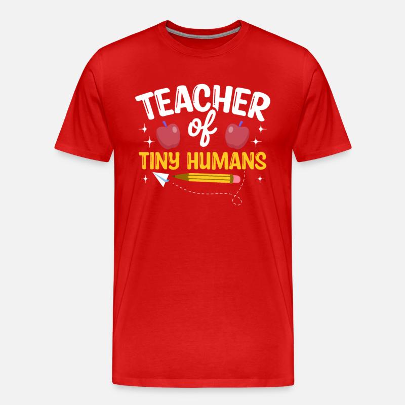 Lehrer PreK - Männer Premium Bio T-Shirt - Rot