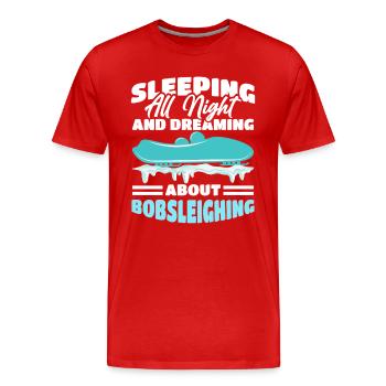 Bob Sledge - Men's Premium Organic T-Shirt - red - Front - Damien (186cm)