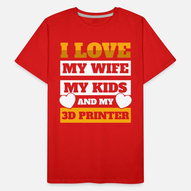 3D printing machine 3D printer Men's Premium Organic T-Shirt