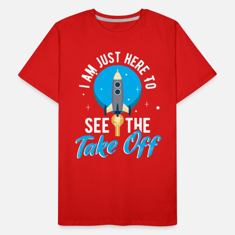 Spaceship Space Engineer Satellite Spaceman Men's Premium Organic T-Shirt