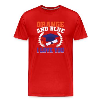 Senior Class Fun Graduation Ceremony 2022 - Men's Premium Organic T-Shirt - red - Front - Damien (186cm)