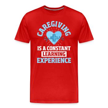 Patient Gesundheitswesen Physikalische Therapie He - Männer Premium Bio T-Shirt - Rot - Vorne - Damien (186cm)