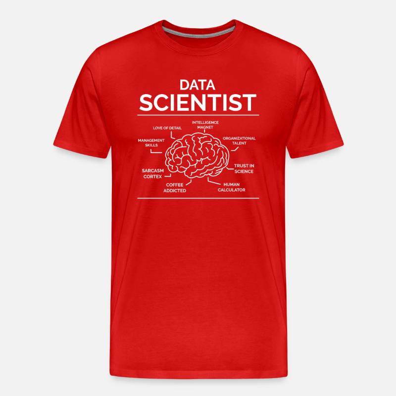 Data Scientist Data Analyst - Men's Premium Organic T-Shirt - red