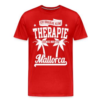 Mallorca - Männer Premium Bio T-Shirt - Rot - Vorne - Damien (186cm)