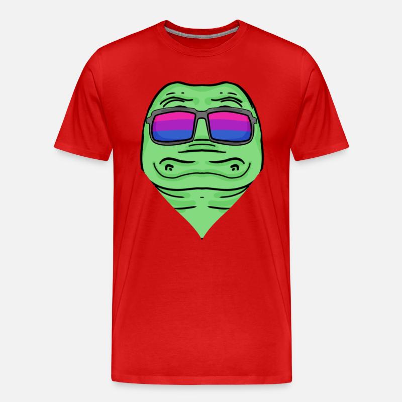 Bisexuell Krokodil Geschenk - Männer Premium Bio T-Shirt - Rot