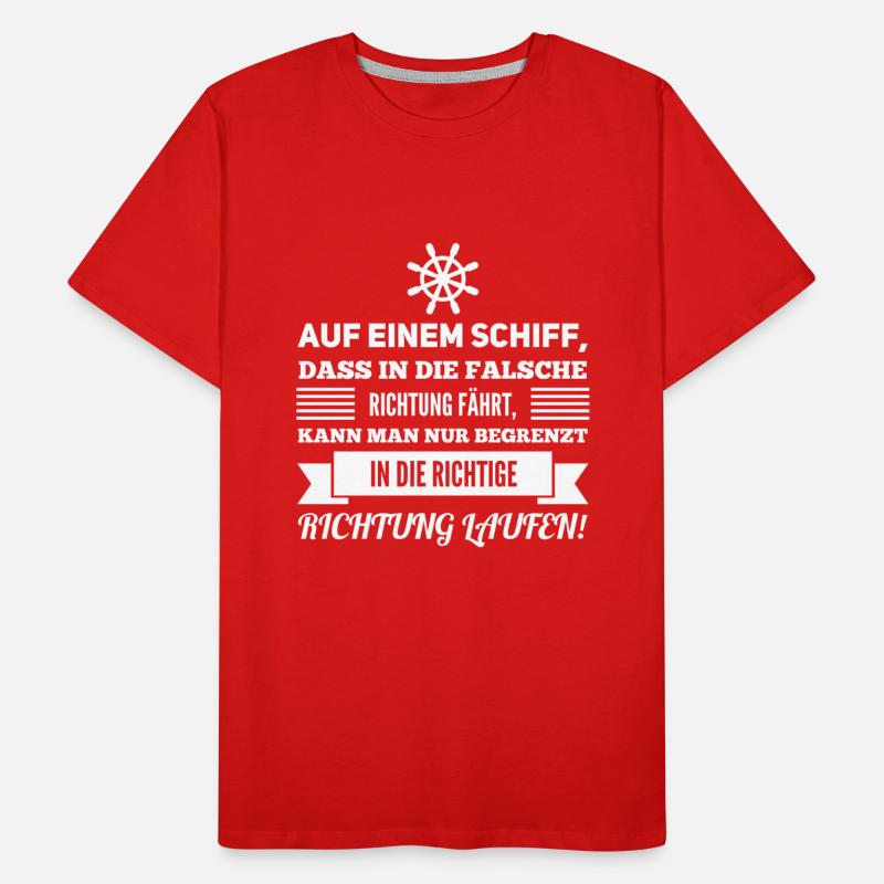 on the wrong track Men's Premium Organic T-Shirt