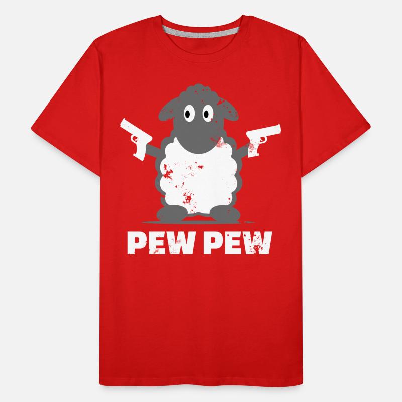 Funny Sheep Design Männer Premium Bio T-Shirt