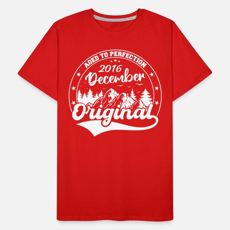 Décembre 2016 Anniversaire Décembre 2016 Décembre T-shirt bio Premium Homme