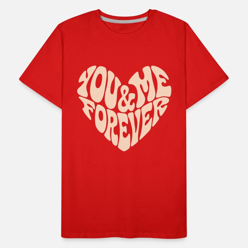 You & Me Forever | Romantisches Partner-Statement Männer Premium Bio T-Shirt