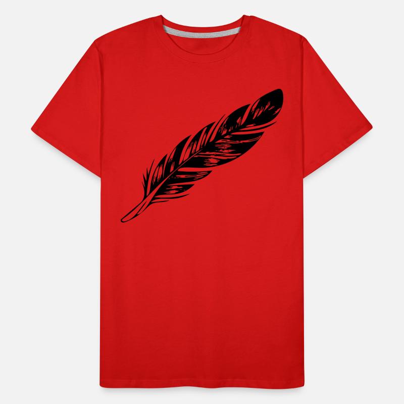 Feder Männer Premium Bio T-Shirt
