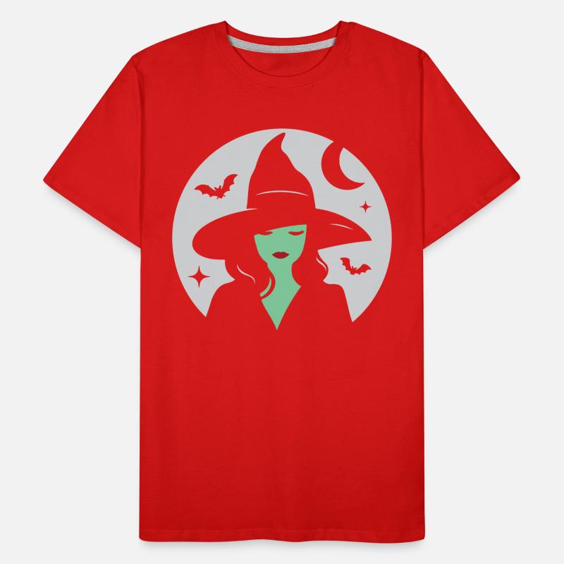 Sorcière verte, Halloween T-shirt bio Premium Homme