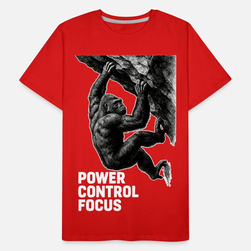 Bloc de Gorille : Conception de la concentration sur le contrôle de puissance T-shirt bio Premium Homme