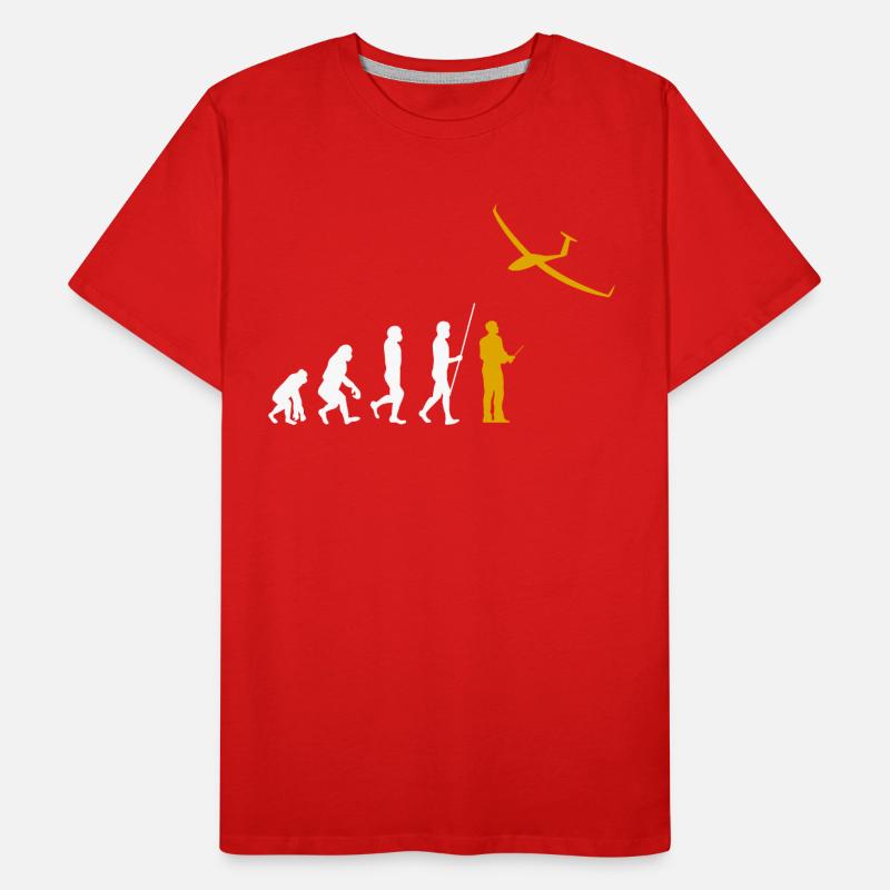 Evolution RC Planeur commandé à distance Modéliser T-shirt bio Premium Homme