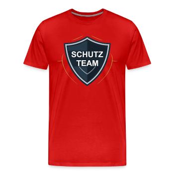 Équipe de protection - T-shirt bio Premium Homme - rouge - Devant - Damien (186cm)