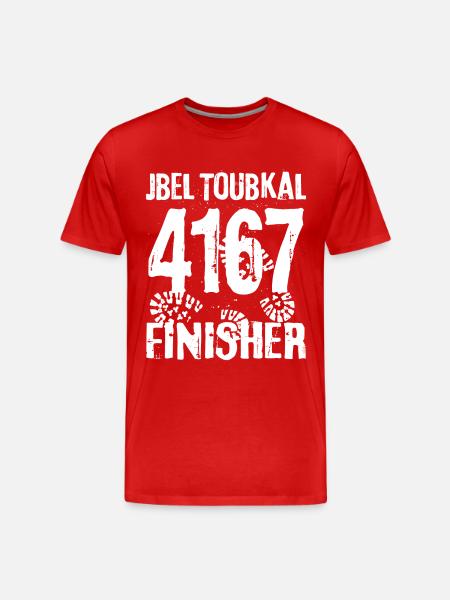 Jbel Jebel Toubkal Finisher Mountain Mountains Morocco - Men's Premium Organic T-Shirt - red