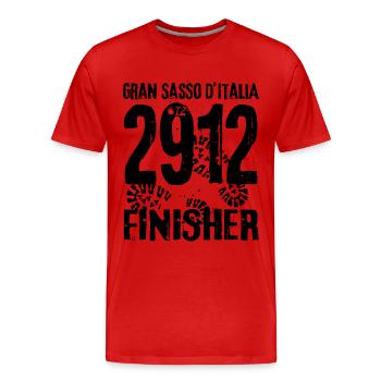 Gran Sasso d'Italia Corno Grande Mount Abruzzi - Men's Premium Organic T-Shirt - red - Front - Damien (186cm)