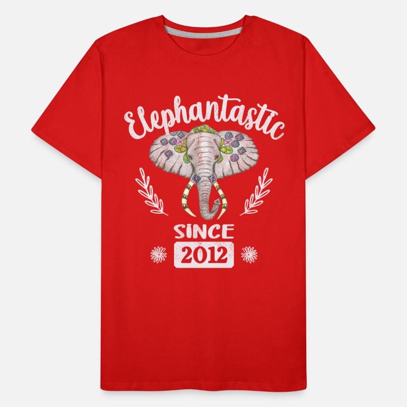 Elephantastic since 2012, elephant head adorned Men's Premium Organic T-Shirt
