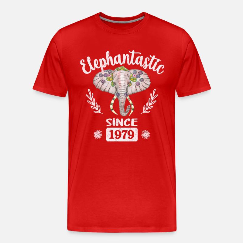 elephantastic since 1979 - Männer Premium Bio T-Shirt - Rot