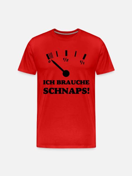 I NEED BEER - Men's Premium Organic T-Shirt - red