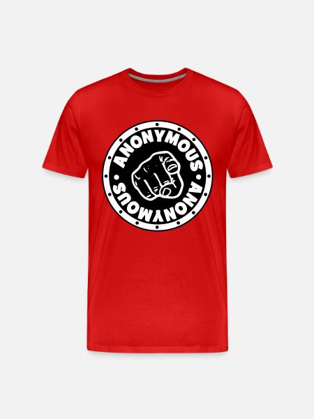 ## ANONYMOUS ## - Männer Premium Bio T-Shirt - Rot