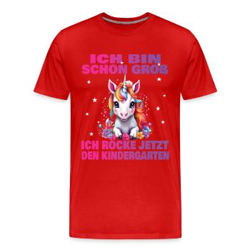 Kindergarten Child 2024 Kita Start Start - Men's Premium Organic T-Shirt - red - Front - Damien (186cm)
