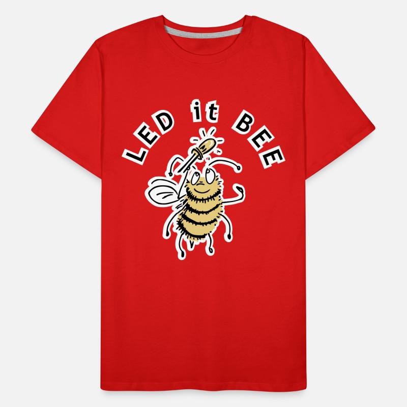 LED it BEE - joke Men's Premium Organic T-Shirt