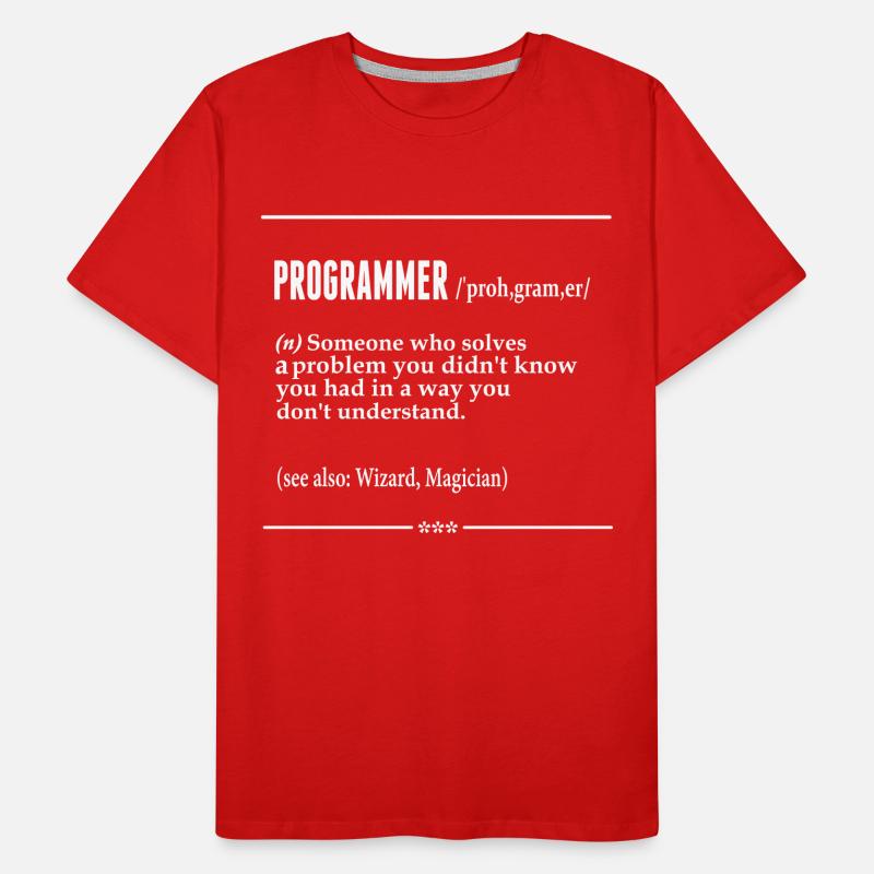 Programmer Noun Men's Premium Organic T-Shirt